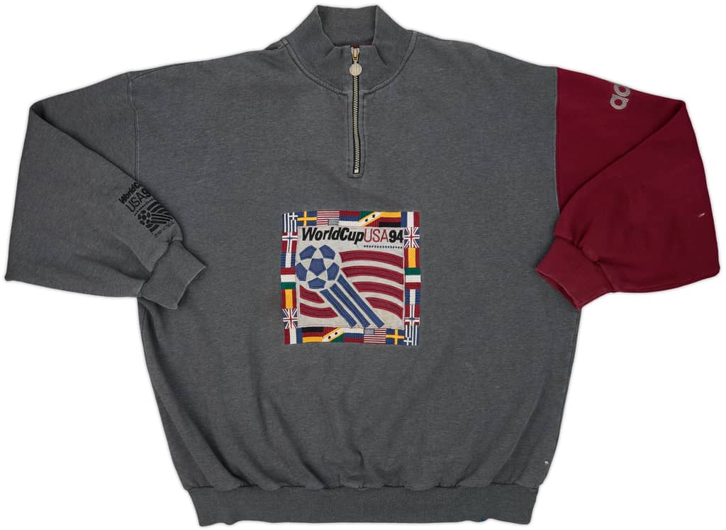 1994 World Cup USA 94 adidas 1/4 Zip Training Top - 8/10 - (XL)