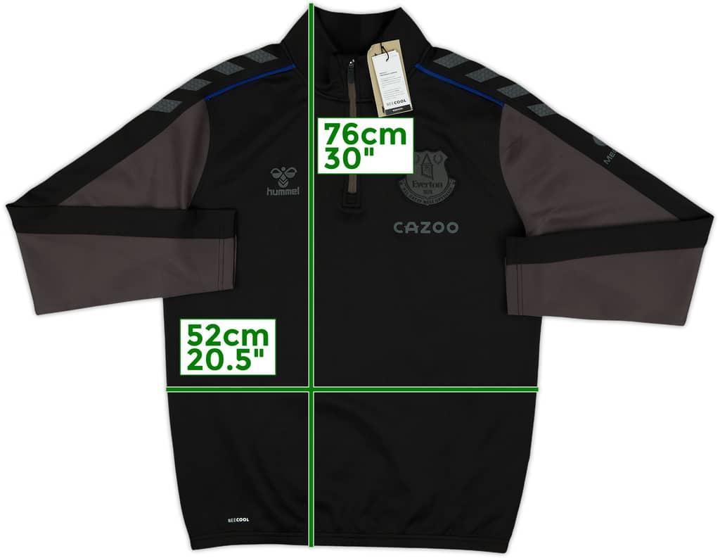 2021-22 Everton Hummel 1/4 Zip Training Top (S)
