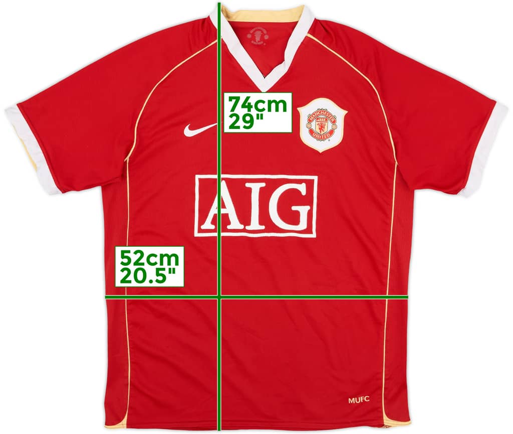 2006-07 Manchester United Home Shirt - 5/10 - (L)