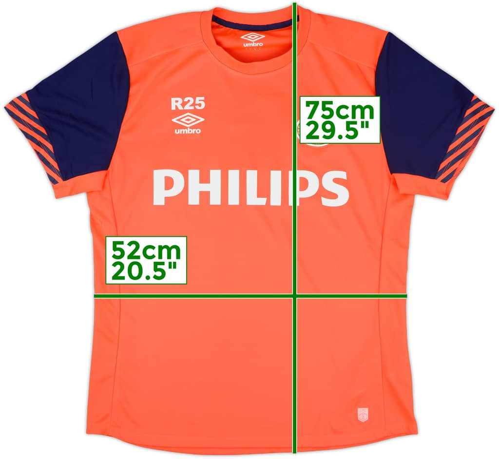 2015-16 PSV Reserves Player Issue Umbro Training Shirt #25 - 8/10 - (L)