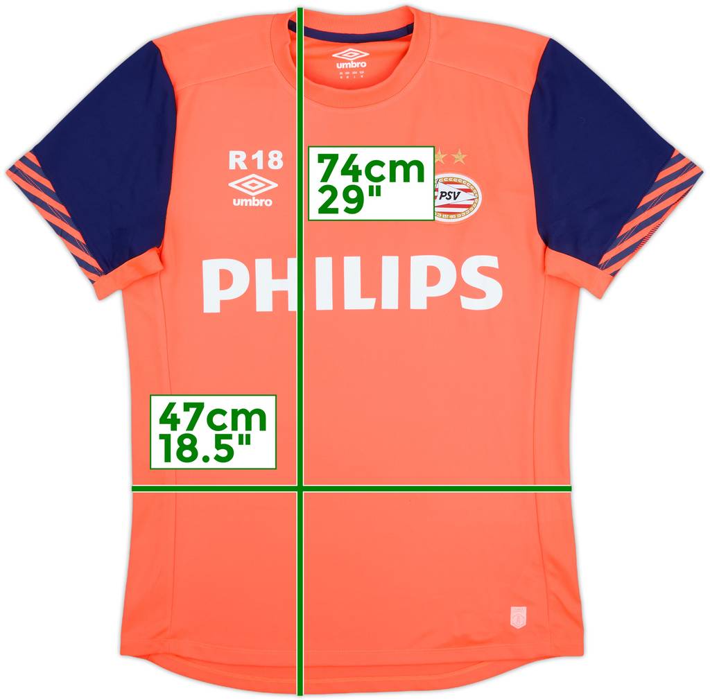 2015-16 PSV Umbro Reserves Player Issue Training Shirt #18 - 8/10 - (M)