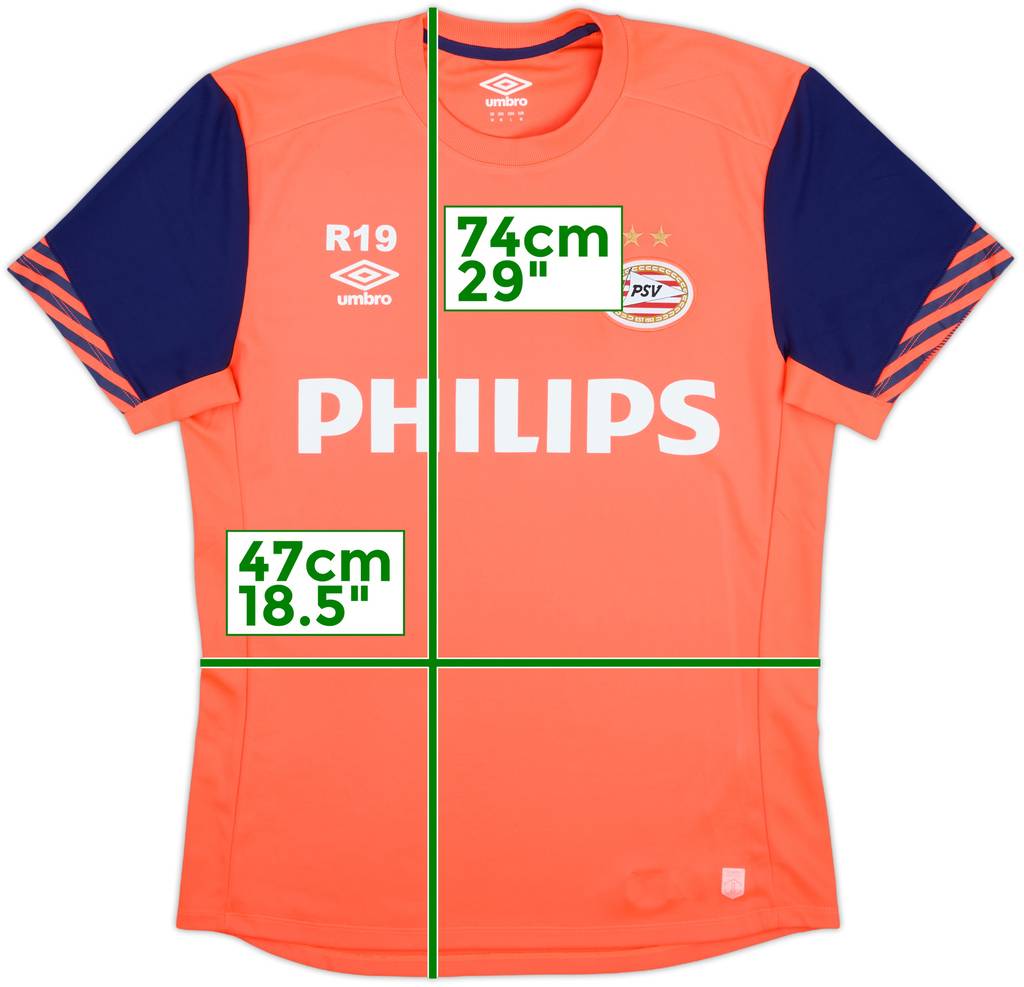 2015-16 PSV Umbro Reserves Player Issue Training Shirt #19 - 8/10 - (M)