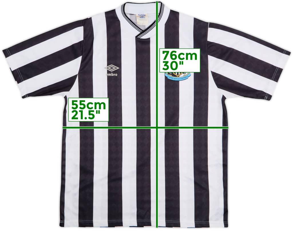1988-90 Newcastle Home Shirt - 10/10 - (L)