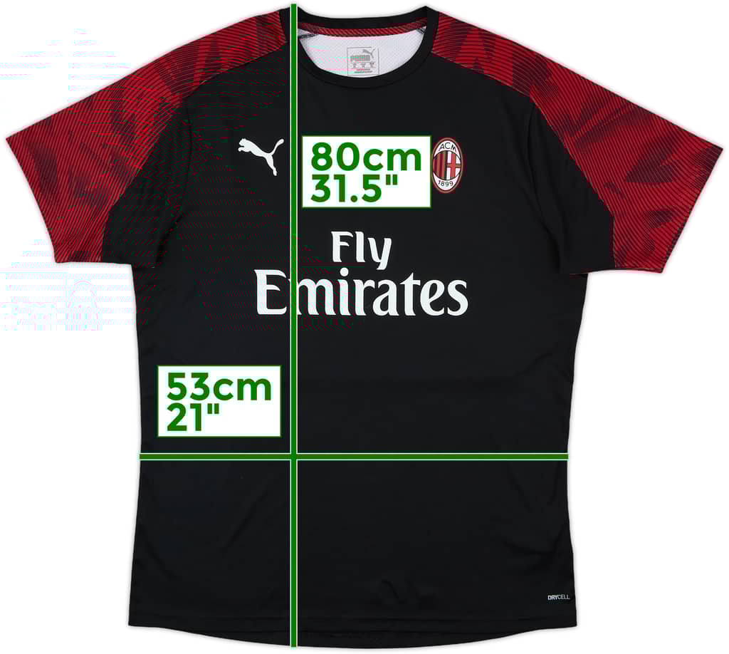 2019-20 AC Milan Puma Training Shirt - 10/10 - (XL)