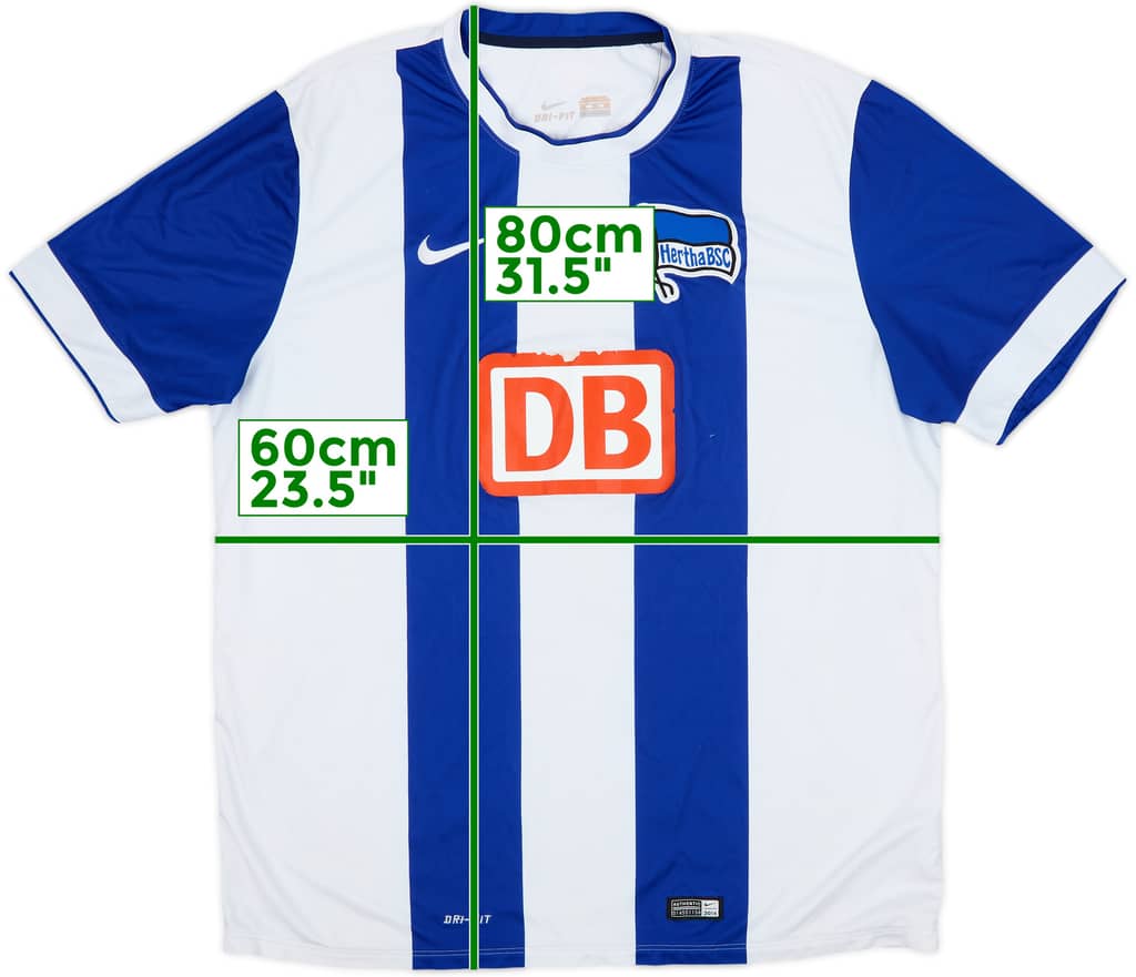 2014-15 Hertha Berlin Home Shirt - 5/10 - (XXL)
