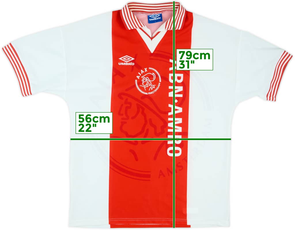 1995-96 Ajax Home Shirt - 8/10 - (L)