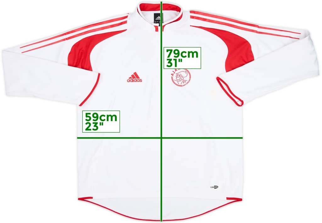 2004-05 Ajax adidas 1/4 Zip Drill Top - 8/10 - (L/XL)