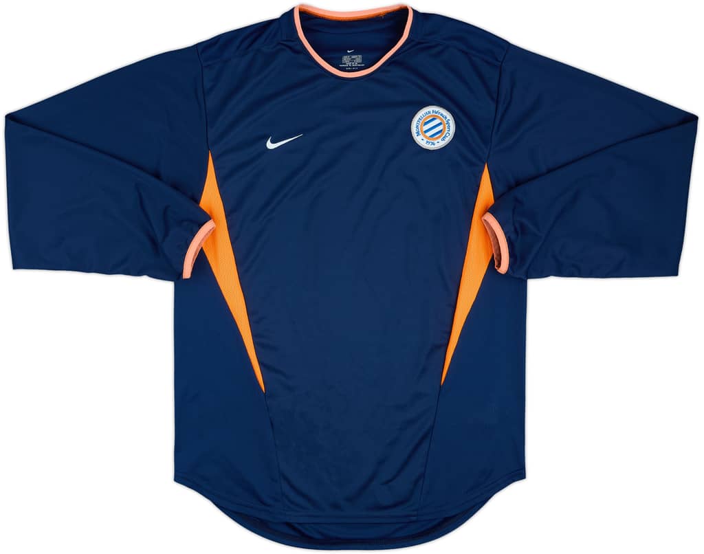 2002-04 Montpellier Home L/S Shirt - 9/10 - (M)