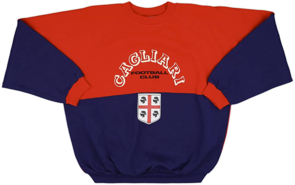 1990-91 Cagliari Le Felpe Dei Grandi Club Sweat Top - 8/10 - (L)