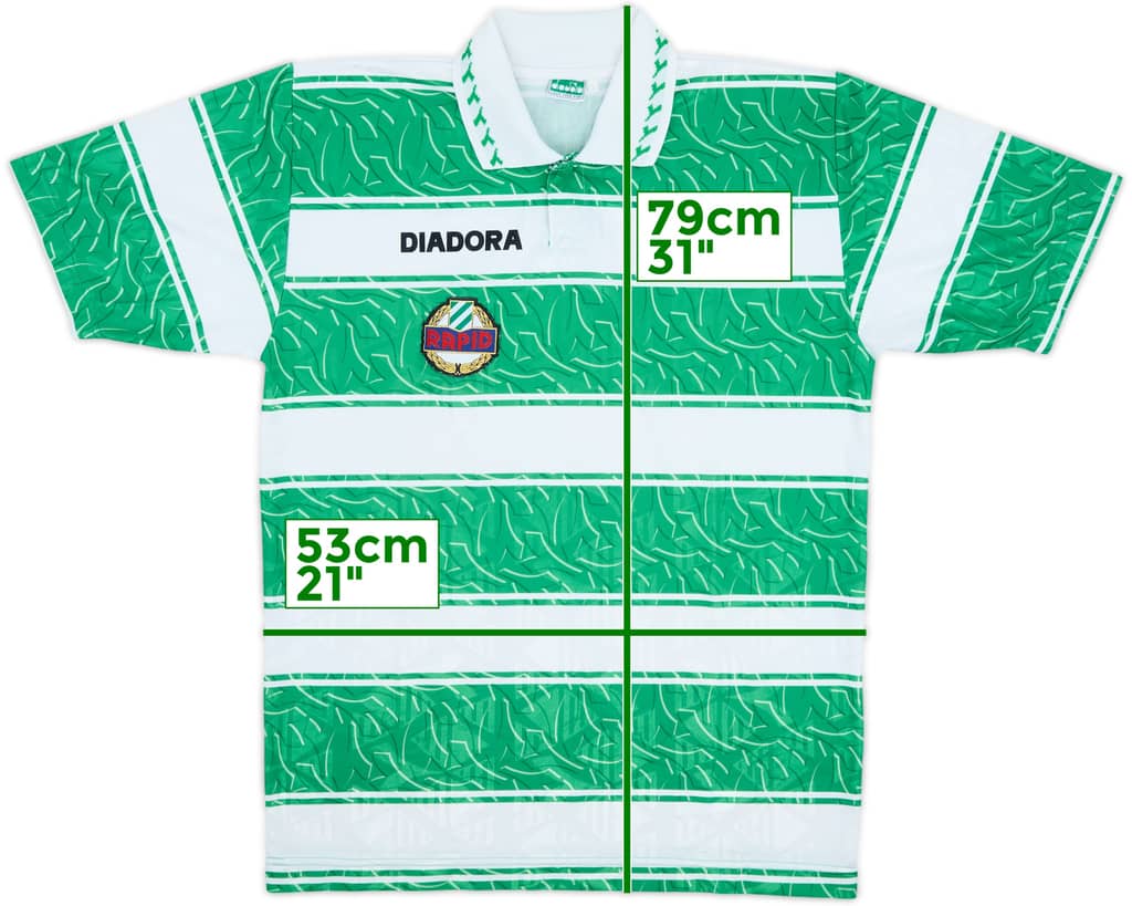 1995-96 Rapid Vienna Home Shirt - 9/10 - (L)