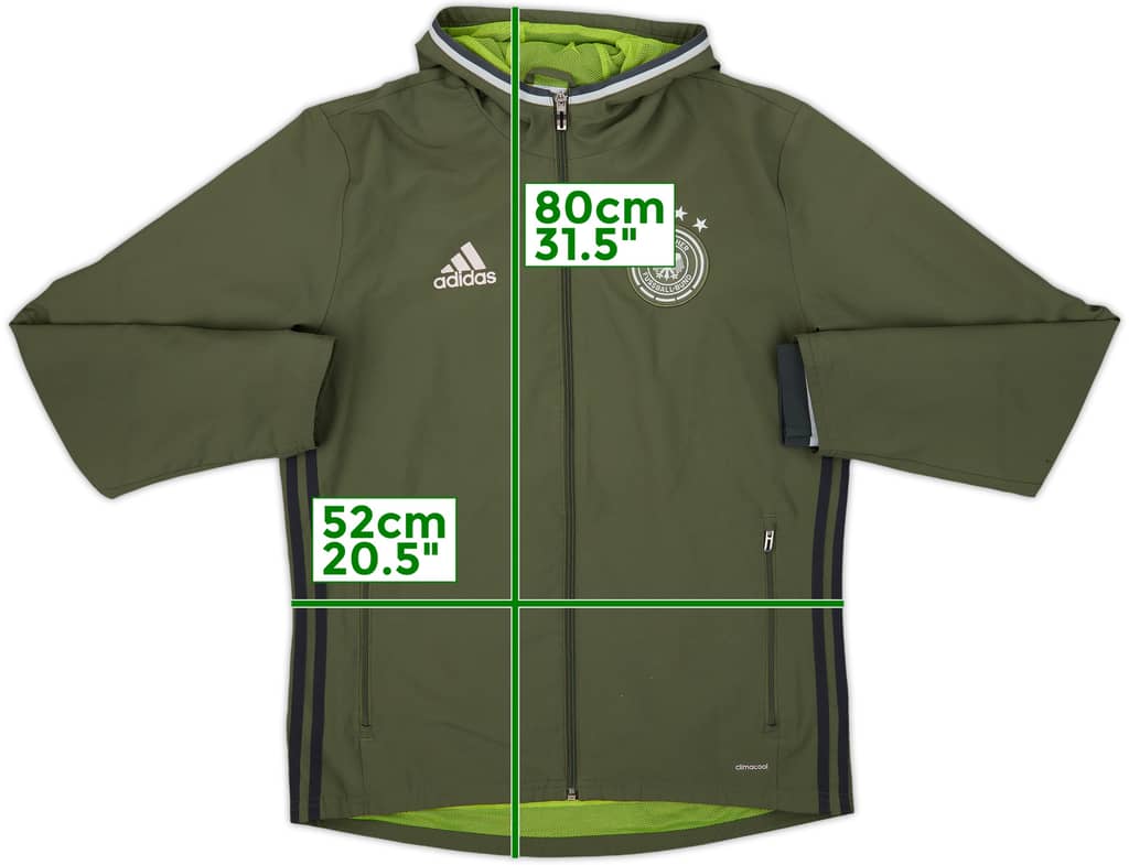 2015-16 Germany adidas Hooded Track Jacket - 8/10 - (M)