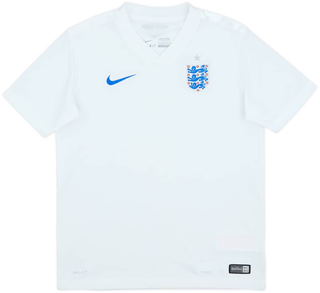 2014-15 England Home Shirt - 7/10 - (L.Boys)