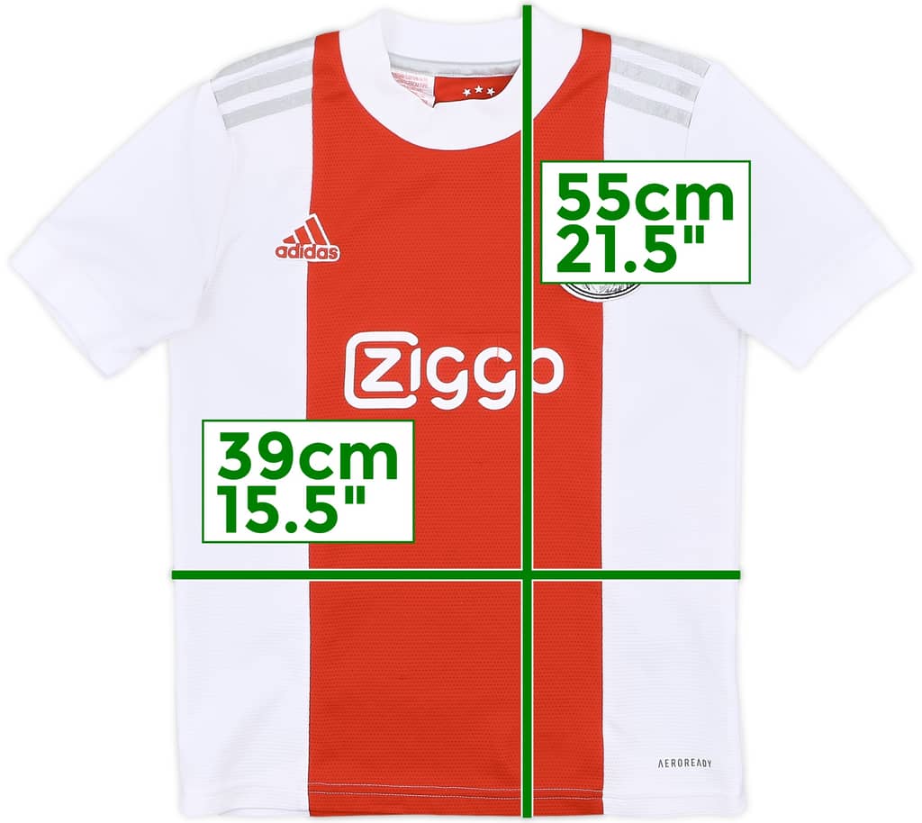2021-22 Ajax Home Shirt - 9/10 - (S.Boys)