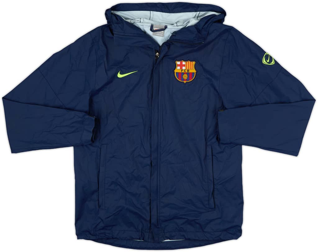 2009-10 Barcelona Nike Hooded Rain Jacket - 8/10 - (XS)