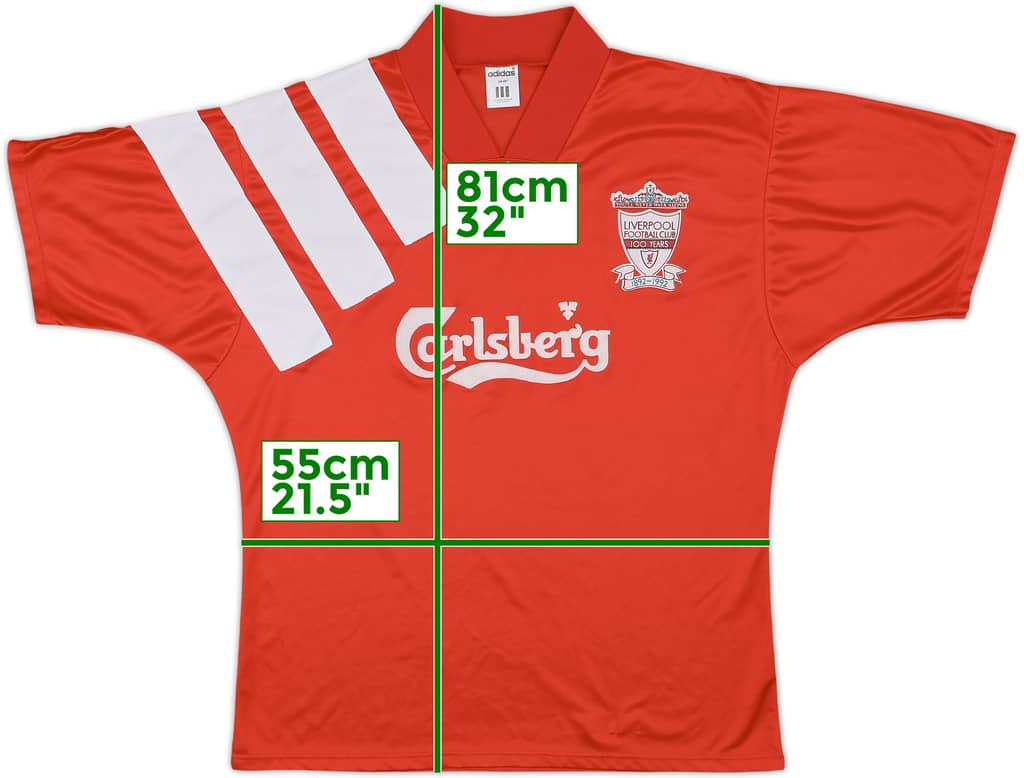 1992-93 Liverpool Centenary Home Shirt - 7/10 - (L/XL)
