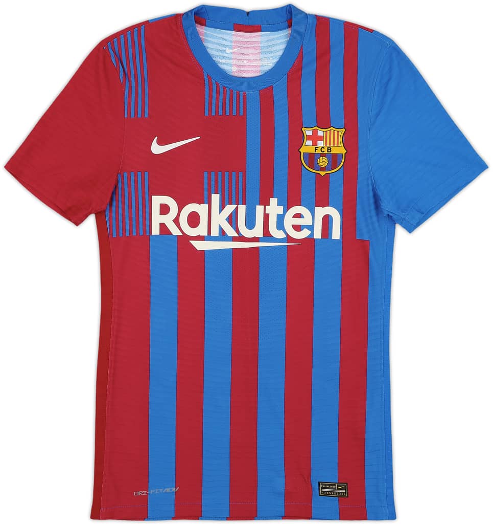 2021-22 Barcelona Authentic Home Shirt - 10/10 - (XS)