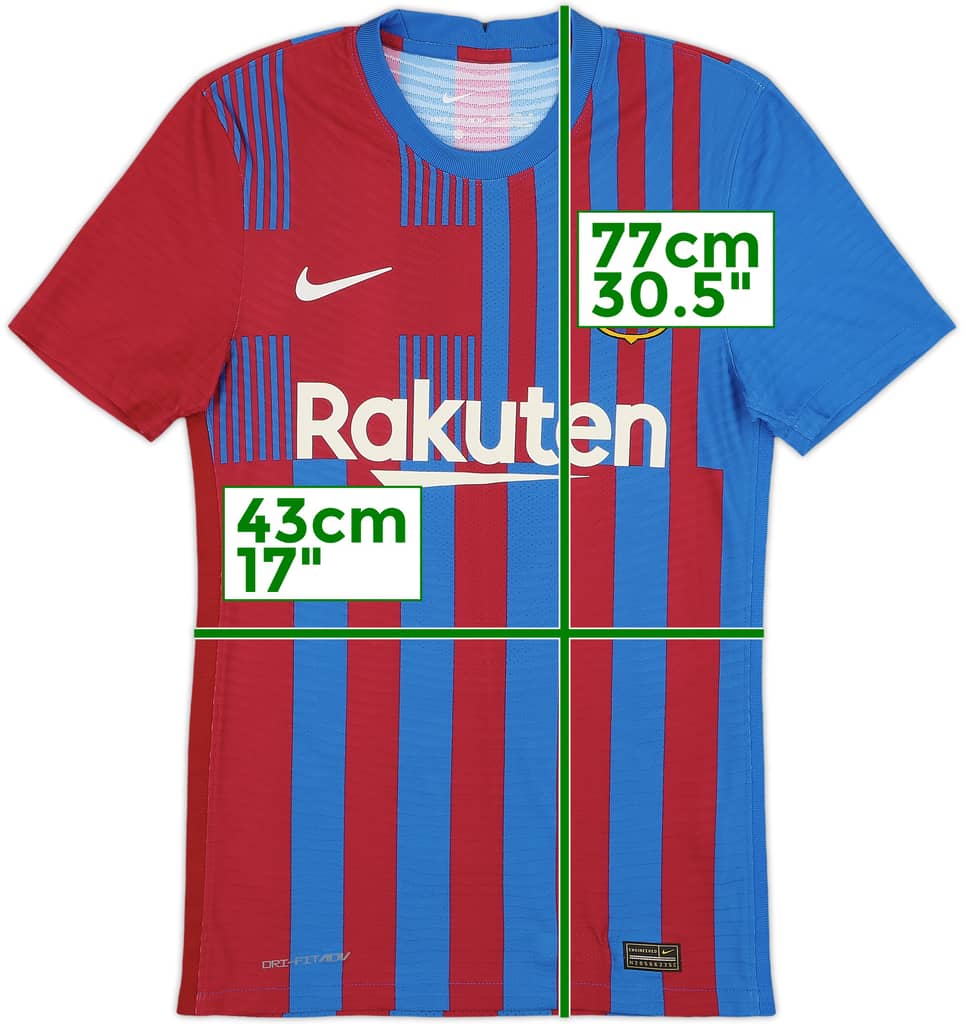2021-22 Barcelona Authentic Home Shirt - 10/10 - (XS)