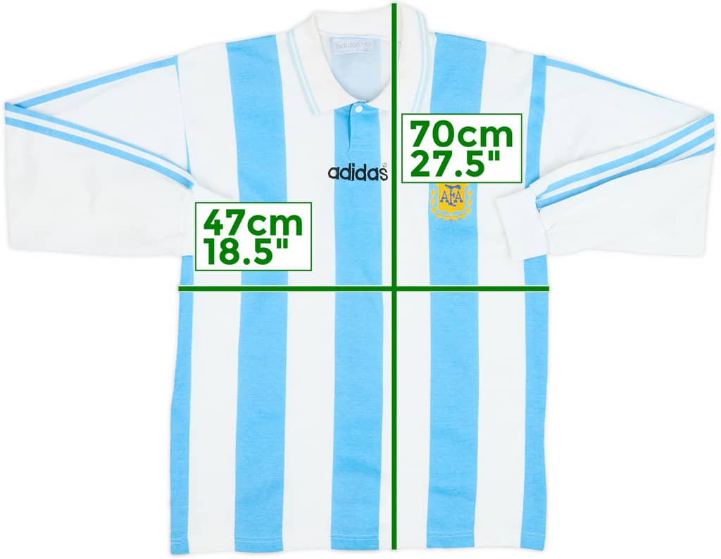1994 Argentina Home L/S Shirt - 8/10 - (M)