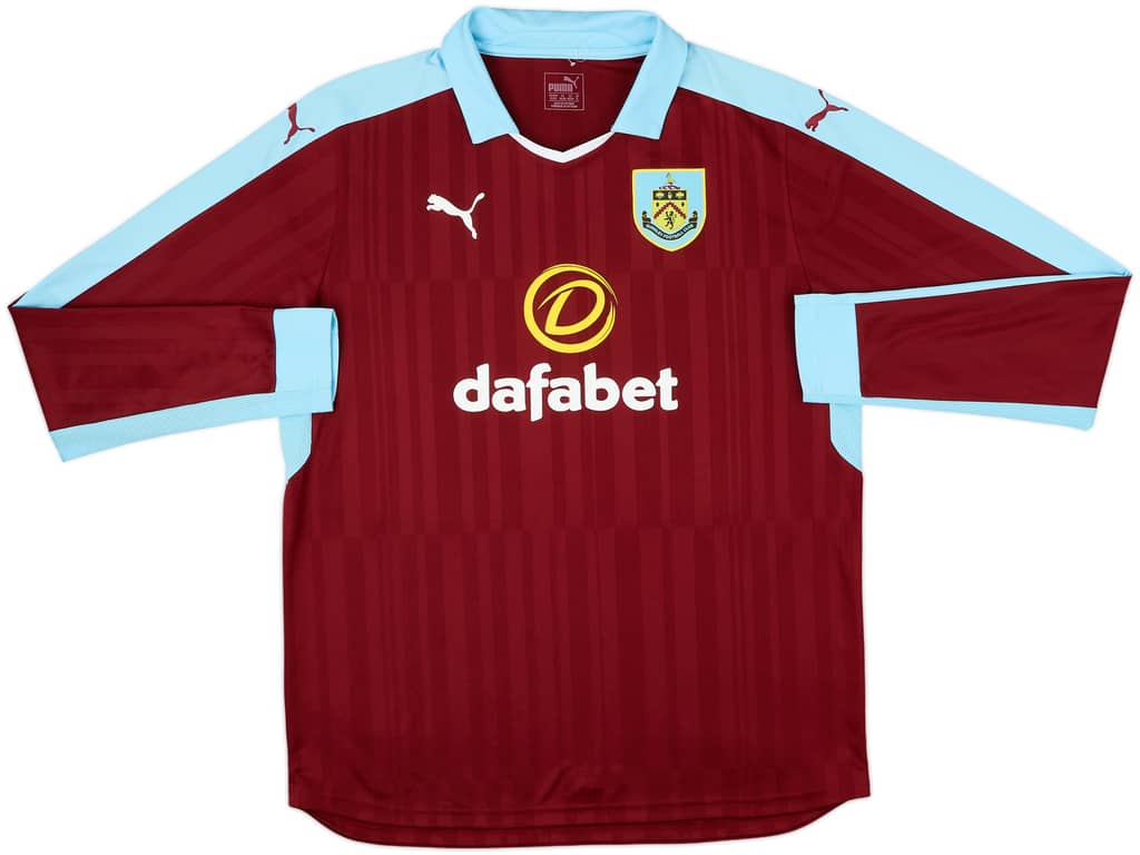 2016-17 Burnley Home L/S Shirt - 10/10 - (XL)