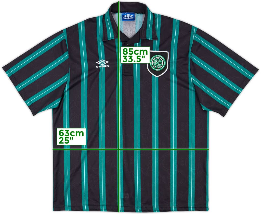 1992-93 Celtic Away Shirt - 8/10 - (XXL)