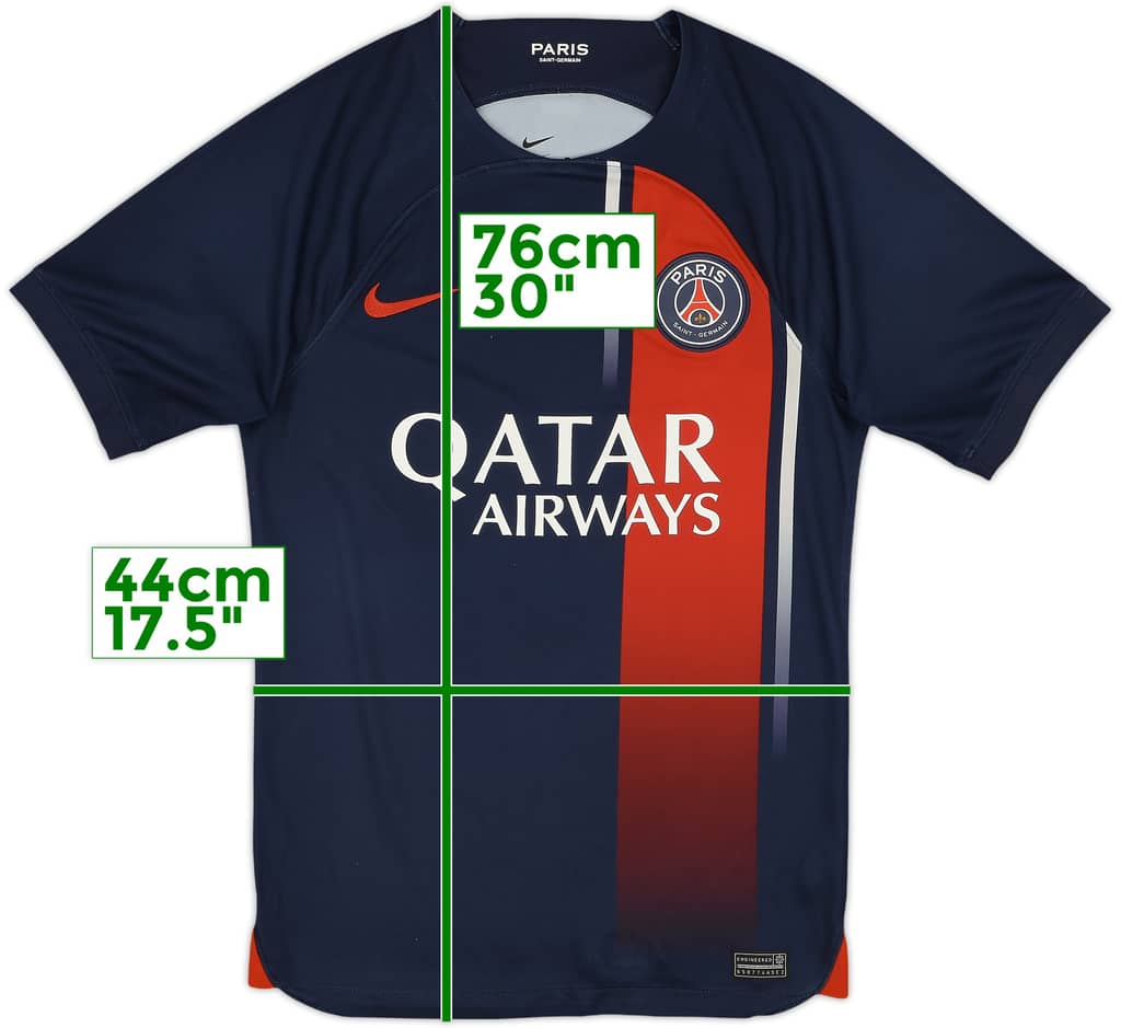 2023-24 Paris Saint-Germain Home Shirt - 8/10 - (XS)