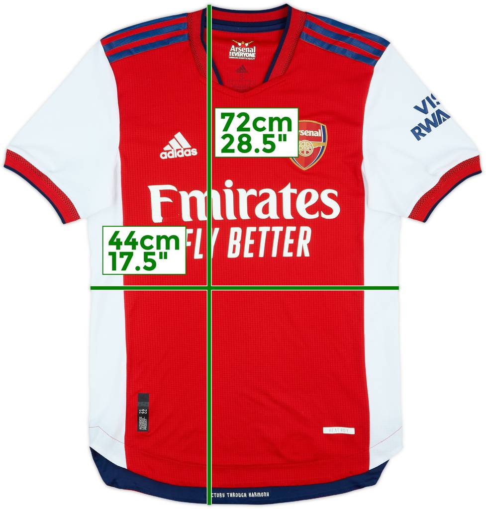2021-22 Arsenal Authentic Home Shirt - 5/10 - (S)