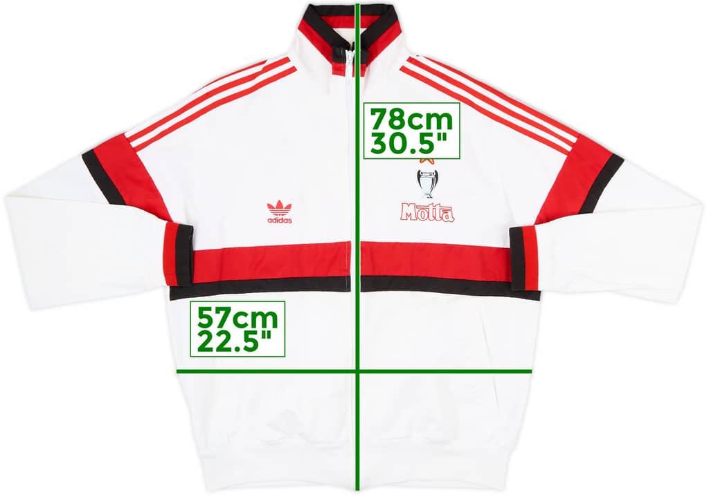2004-05 AC Milan adidas Originals Retro 1994-95 Track Jacket - 9/10 - (XL)