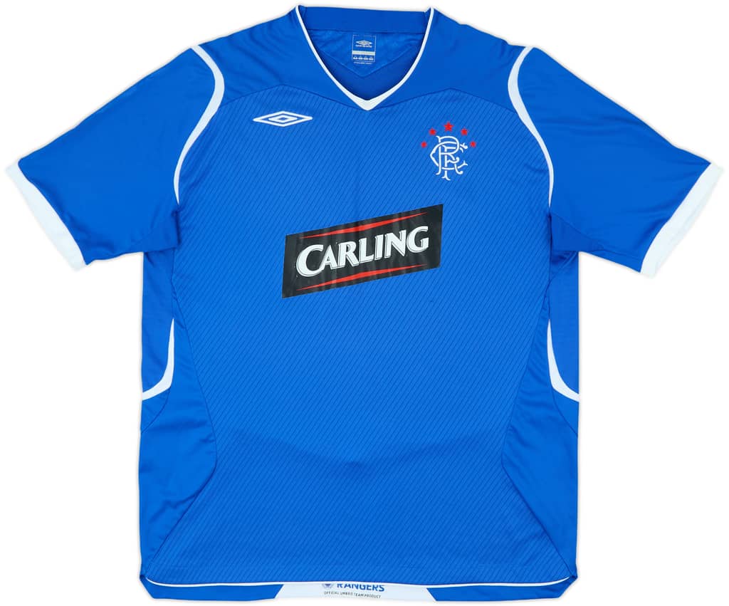 2008-09 Rangers Home Shirt - 7/10 - (XL)