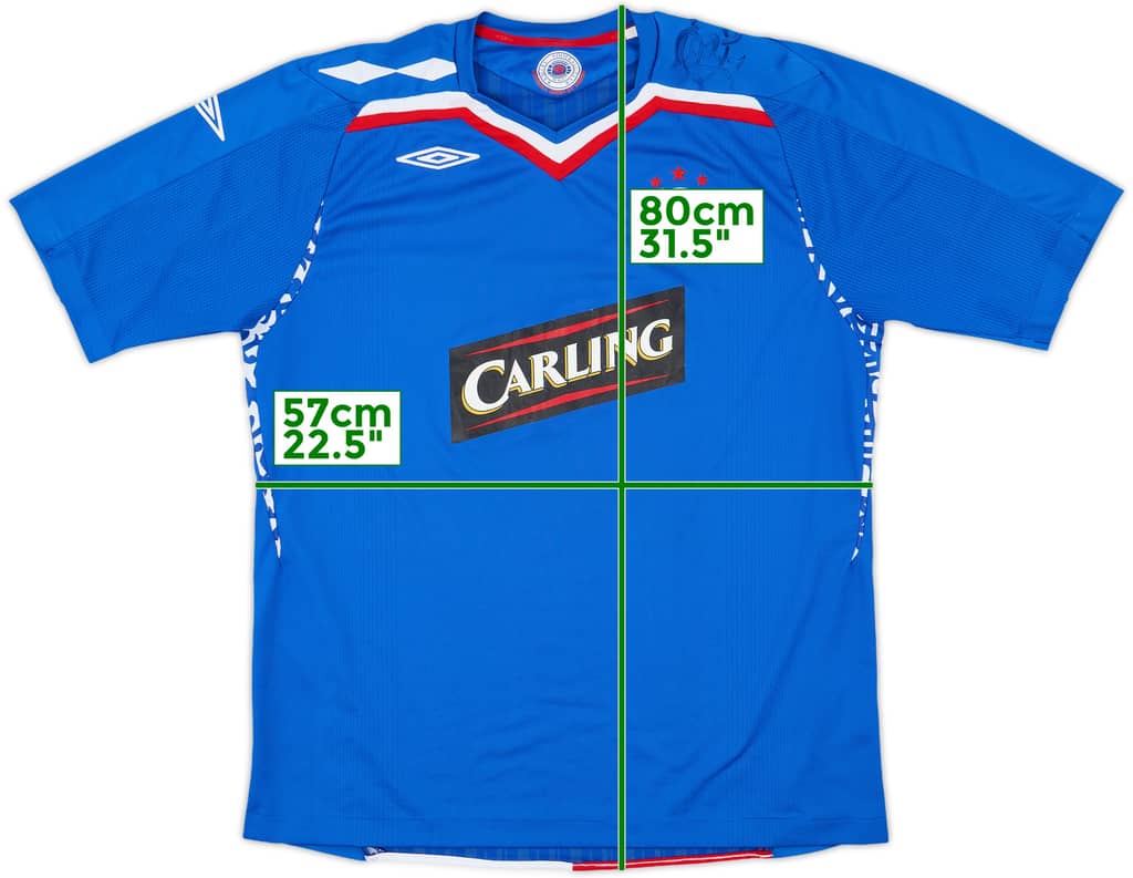 2007-08 Rangers Home Shirt - 5/10 - (XL)