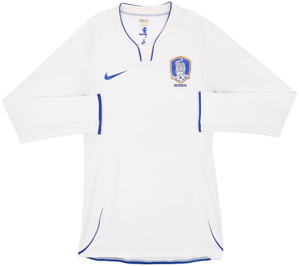 2008-10 South Korea Authentic Away L/S Shirt - 6/10 - (XXL)