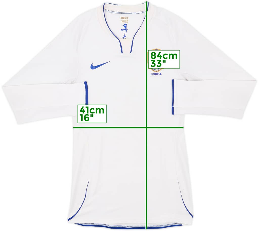 2008-10 South Korea Authentic Away L/S Shirt - 6/10 - (XXL)