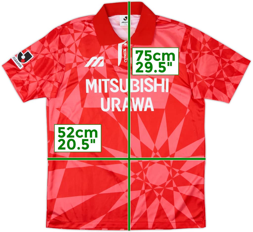 1993-94 Urawa Red Diamonds Home Shirt - 10/10 - (L)