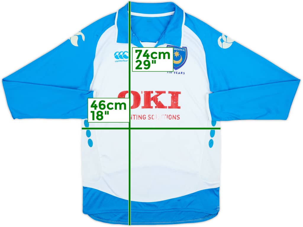 2008-09 Portsmouth Away L/S Shirt - 5/10 - (M)