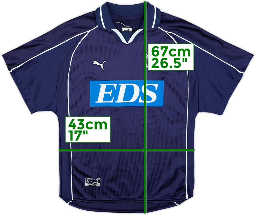 2000-01 Derby County Away Shirt - 8/10 - (M.Boys)