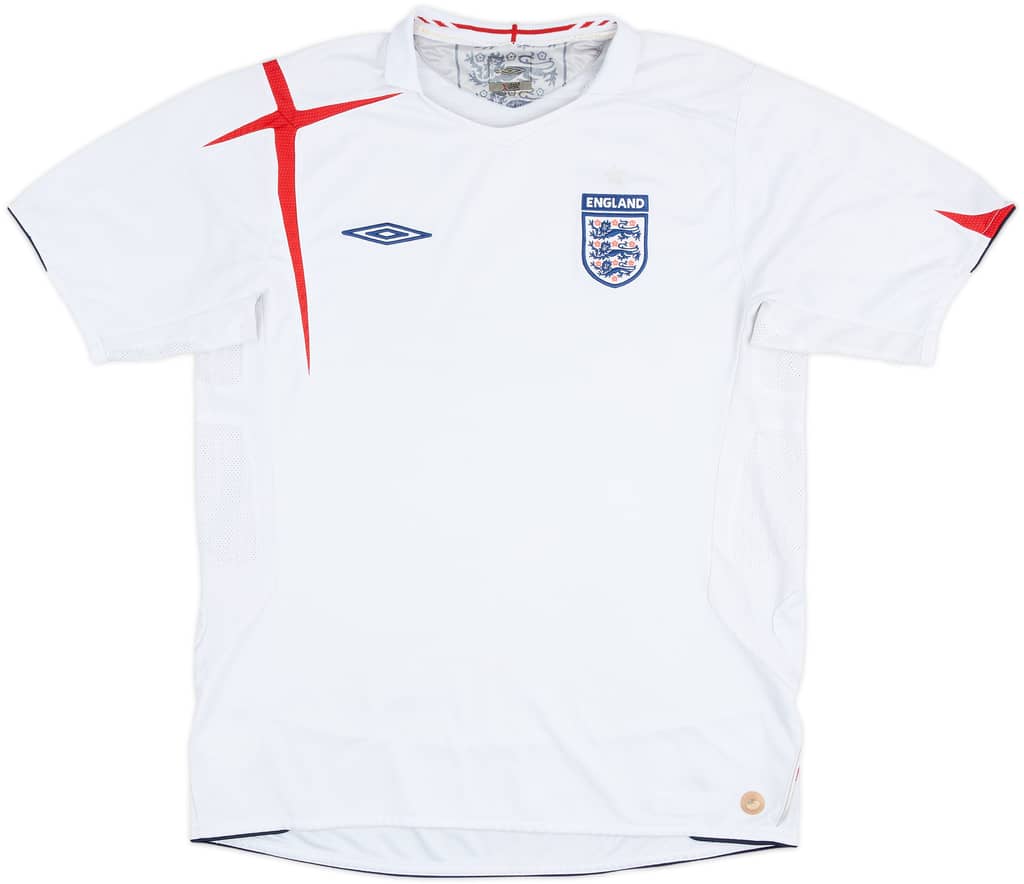 2005-07 England Home Shirt - 5/10 - (L)