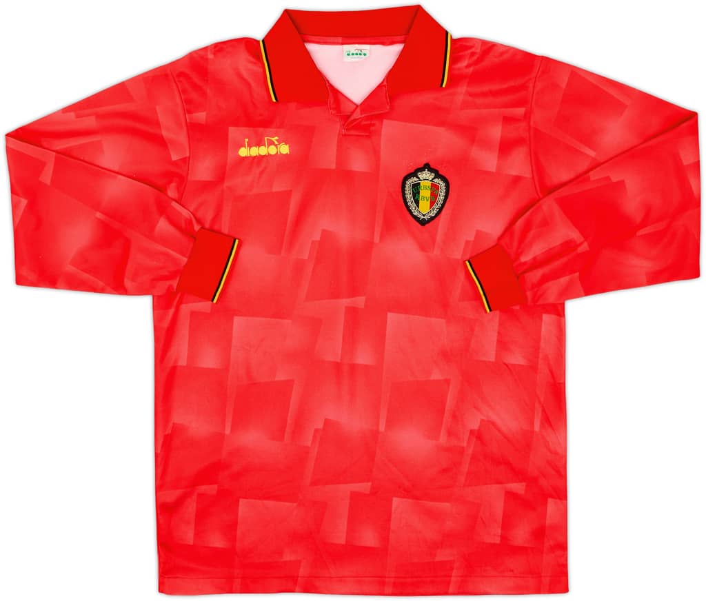1992-94 Belgium Home L/S Shirt - 8/10 - (L)