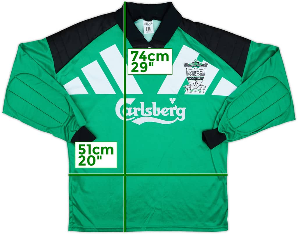1992-93 Liverpool GK Shirt - 8/10 - (M/L)