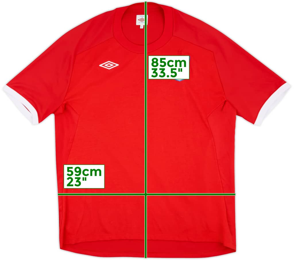 2010-11 England Away Shirt - 8/10 - (3XL)