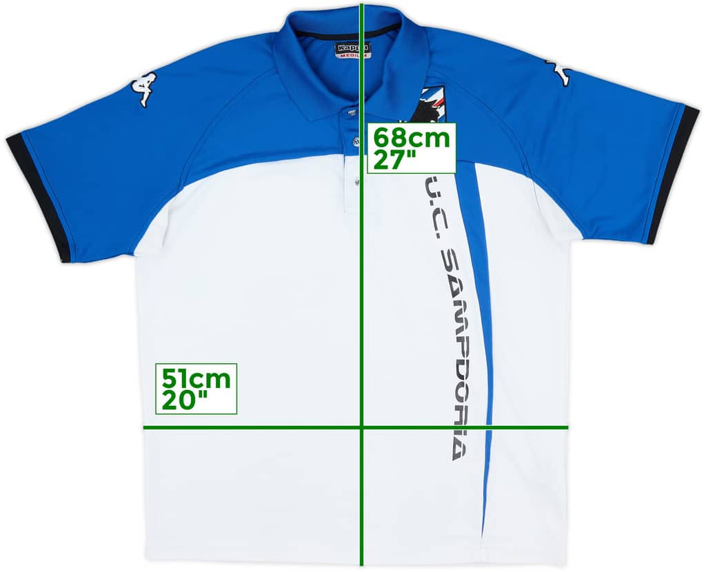 2008-09 Sampdoria Kappa Polo Shirt - 8/10 - (M)