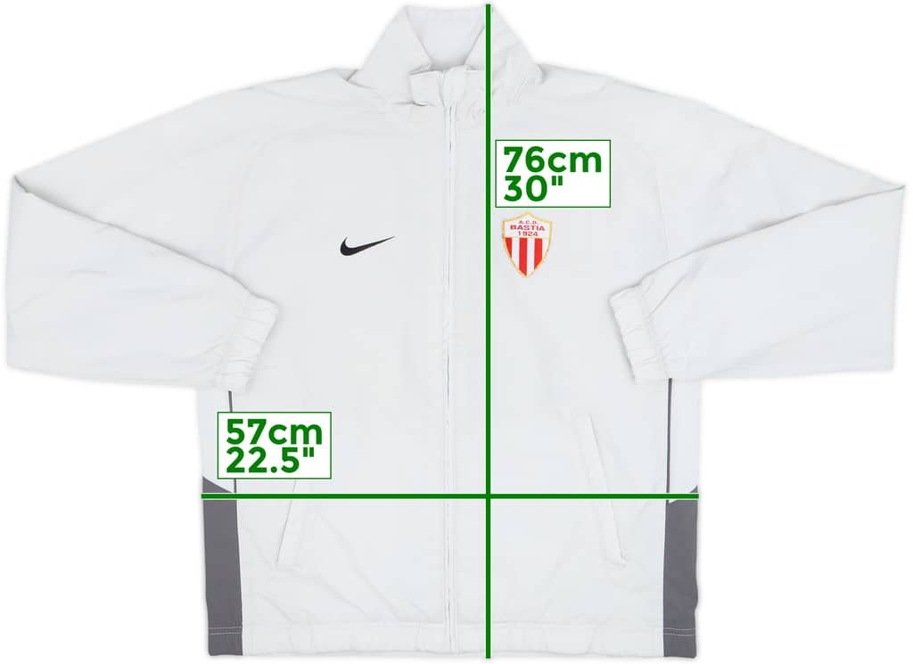 2011-12 AC Bastia Nike Track Jacket - 6/10 - (S)
