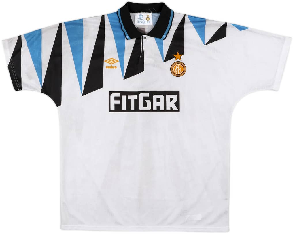 1991-92 Inter Milan Away Shirt - 8/10 - (XXL)