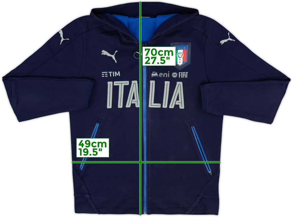 2016-17 Italy Puma Casuals Hooded Jacket - 7/10 - (M)