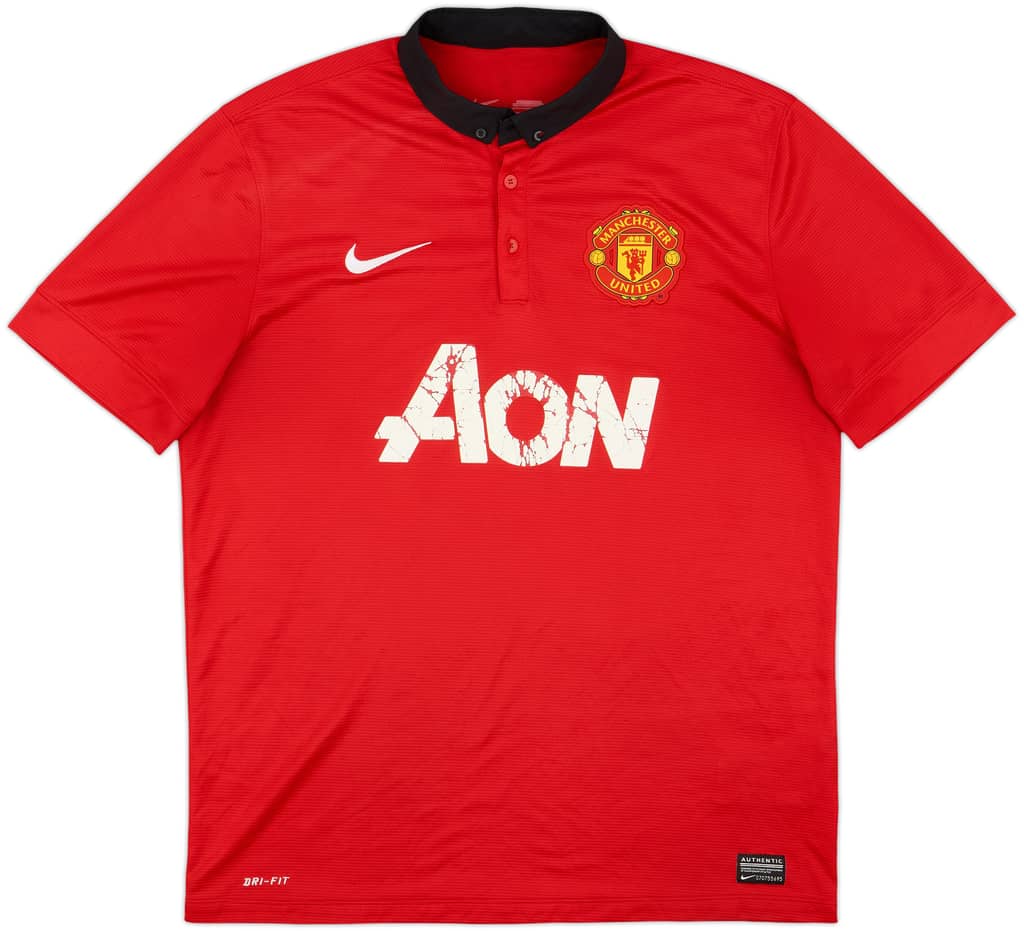 2013-14 Manchester United Home Shirt - 4/10 - (L)