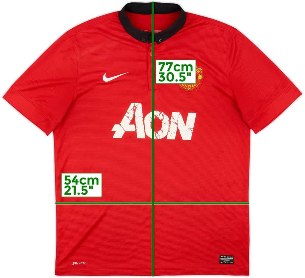 2013-14 Manchester United Home Shirt - 4/10 - (L)