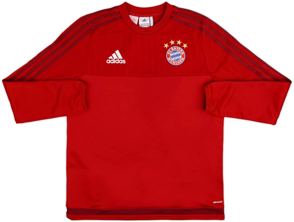 2015-16 Bayern Munich adidas Sweat Top - 8/10 - (L.Boys)