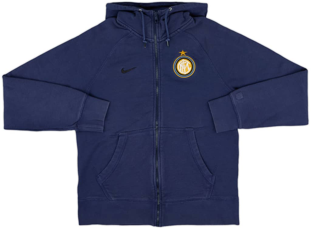 2013-14 Inter Milan Nike Hooded Track Jacket - 8/10 - (M)