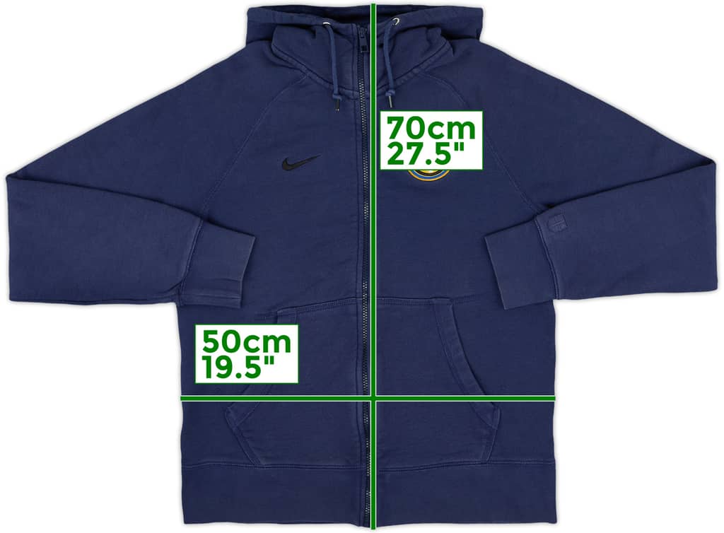 2013-14 Inter Milan Nike Hooded Track Jacket - 8/10 - (M)