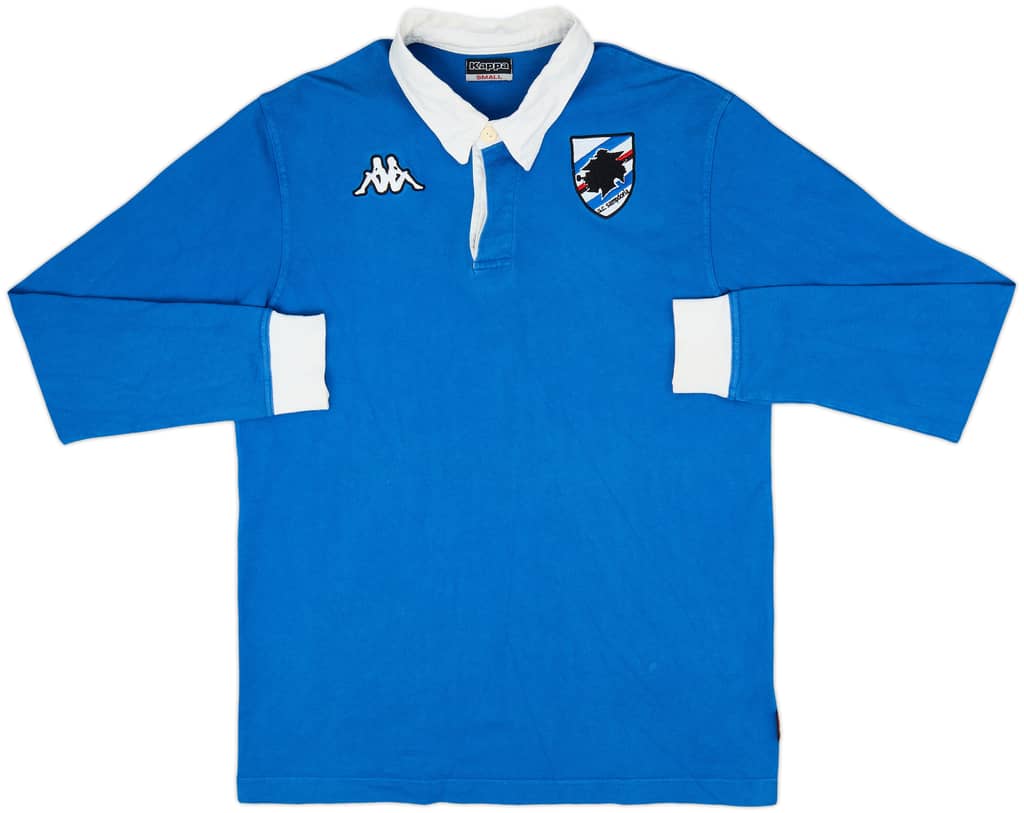 2005-06 Sampdoria Kappa L/S Polo Shirt - 8/10 - (S)