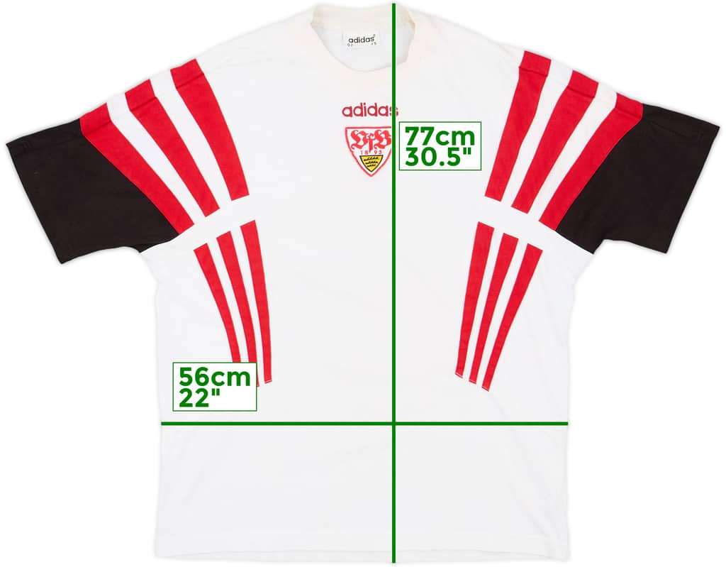 1996-97 Stuttgart adidas Cotton Tee - 9/10 - (L)