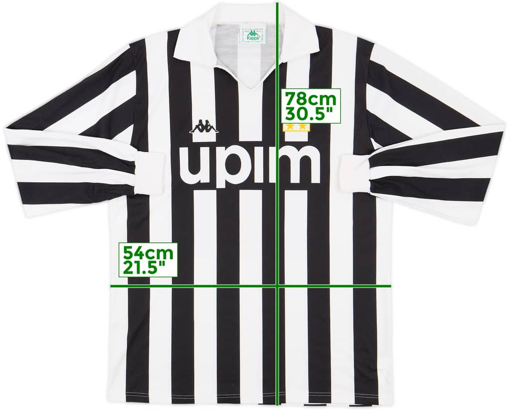 1989-90 Juventus Basic Home L/S Shirt - 9/10 - (XL)